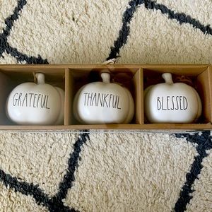 Rae Dunn - 3 pumpkin set